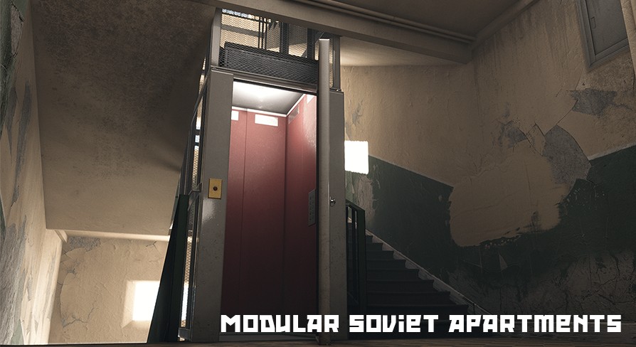 Soviet Apartment Megapack - Modular Interior Exterior [UE4.26]