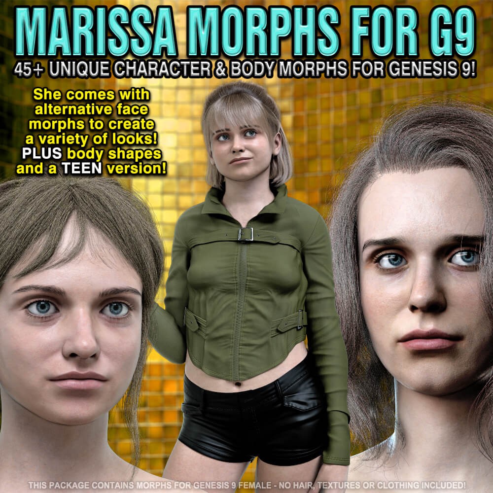 Marissa Morphs for Genesis 9