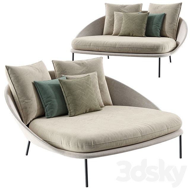 Expormim Twins double chaise longue C173