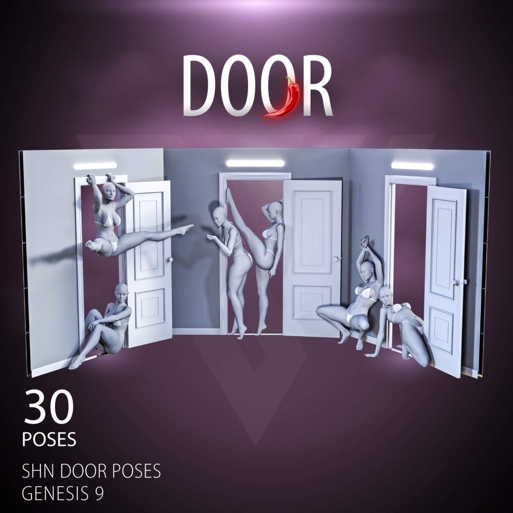 SHN Door Poses for Genesis 9 Female