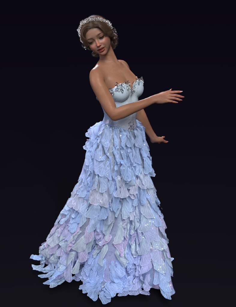 dForce Fairy Tale Wedding Dress for Genesis 9