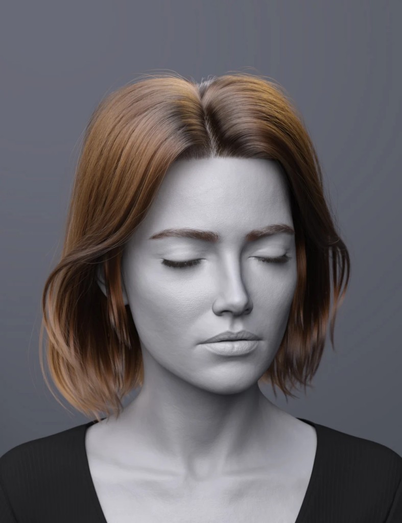 dForce FV Lifted Lob Hair for Genesis 9