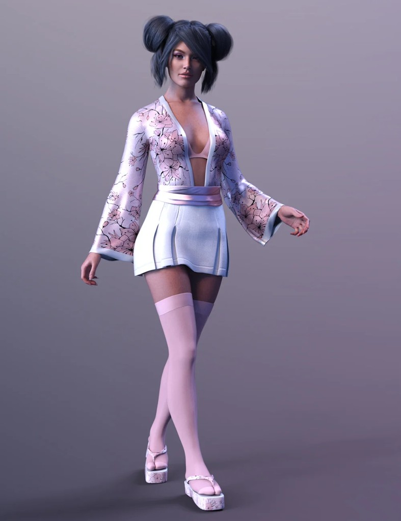 dForce X Fashion Kimono Style Set for Genesis 9