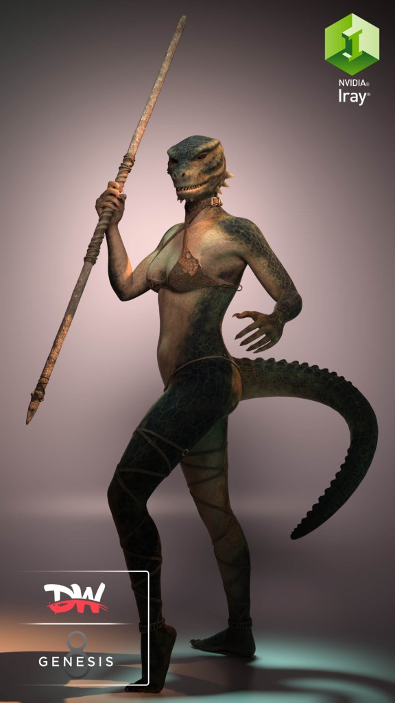 Argonian Elder Scroll IV Oblivion Remastered DAZ G8F