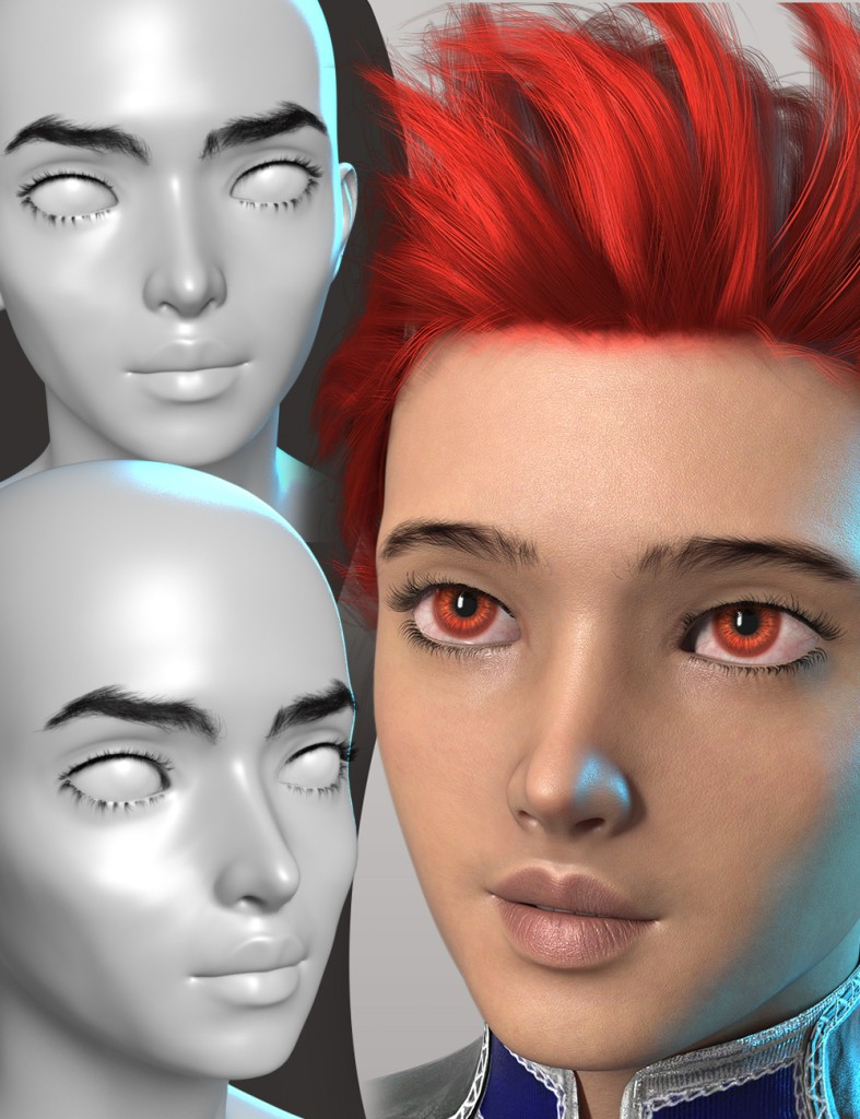 Face Off Anime for Genesis 9 Masculine