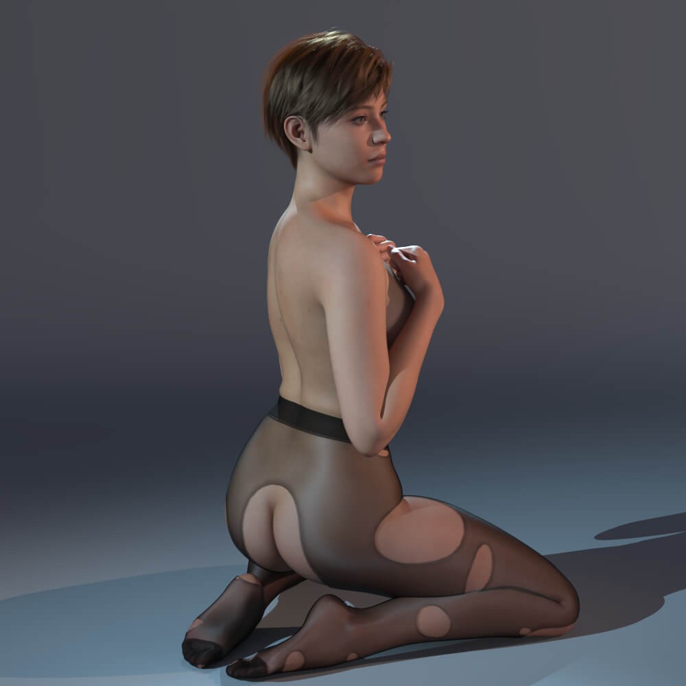 Torn Sheer Tights for Genesis 9