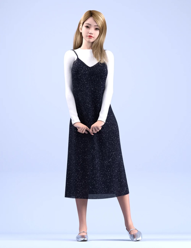 dForce HnC25 Loose Sleeveless Dress Outfits for Genesis 9