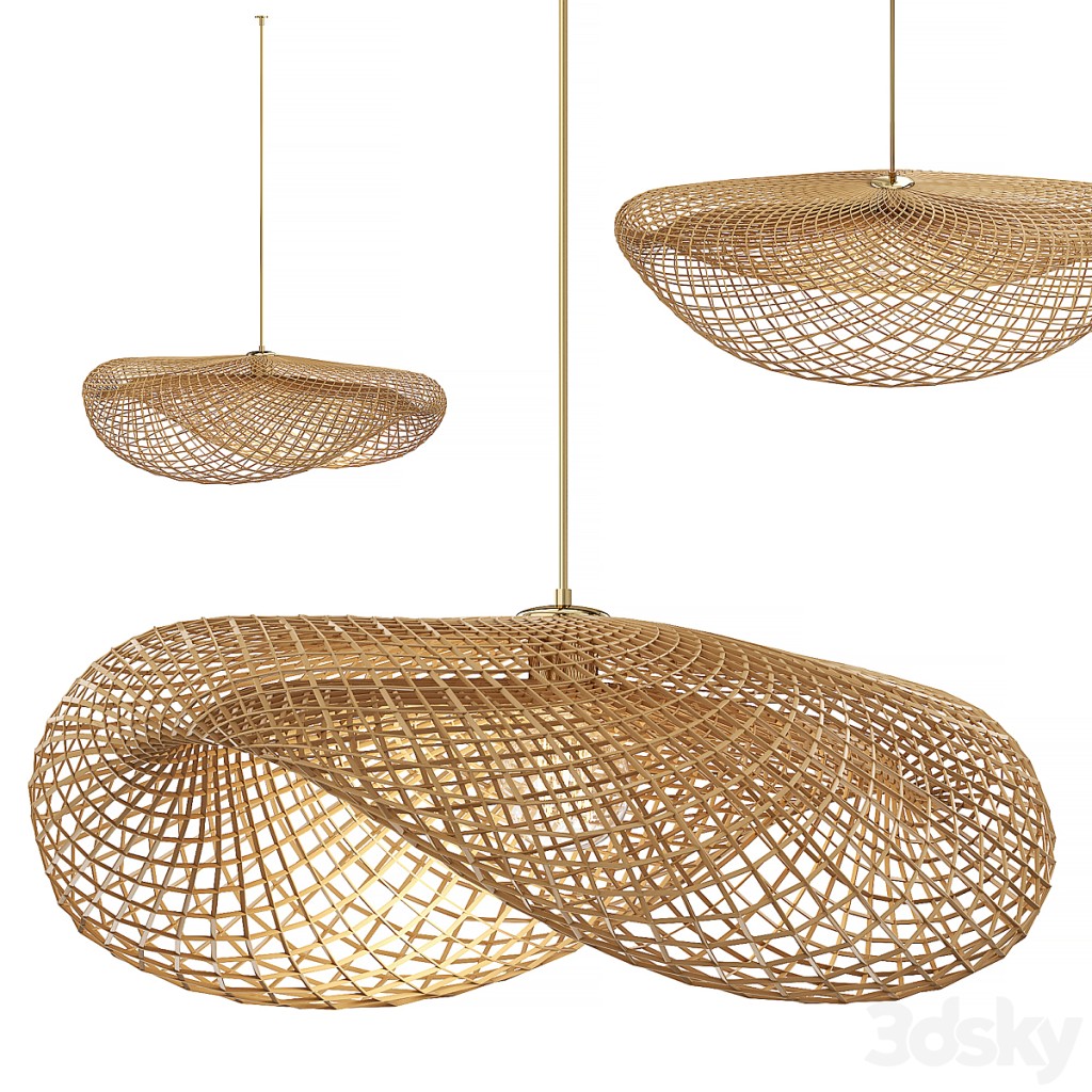 Wavy pendant lamp