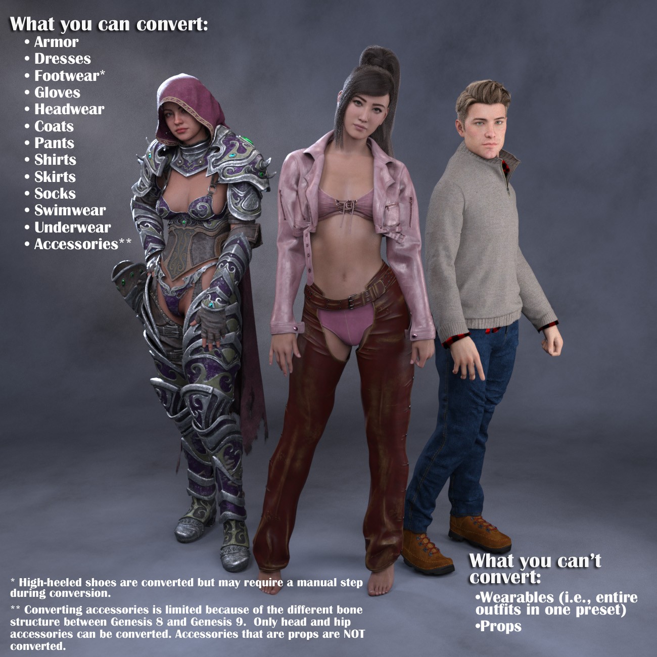 RSSY Clothing Converter from Genesis 8 to Genesis 9