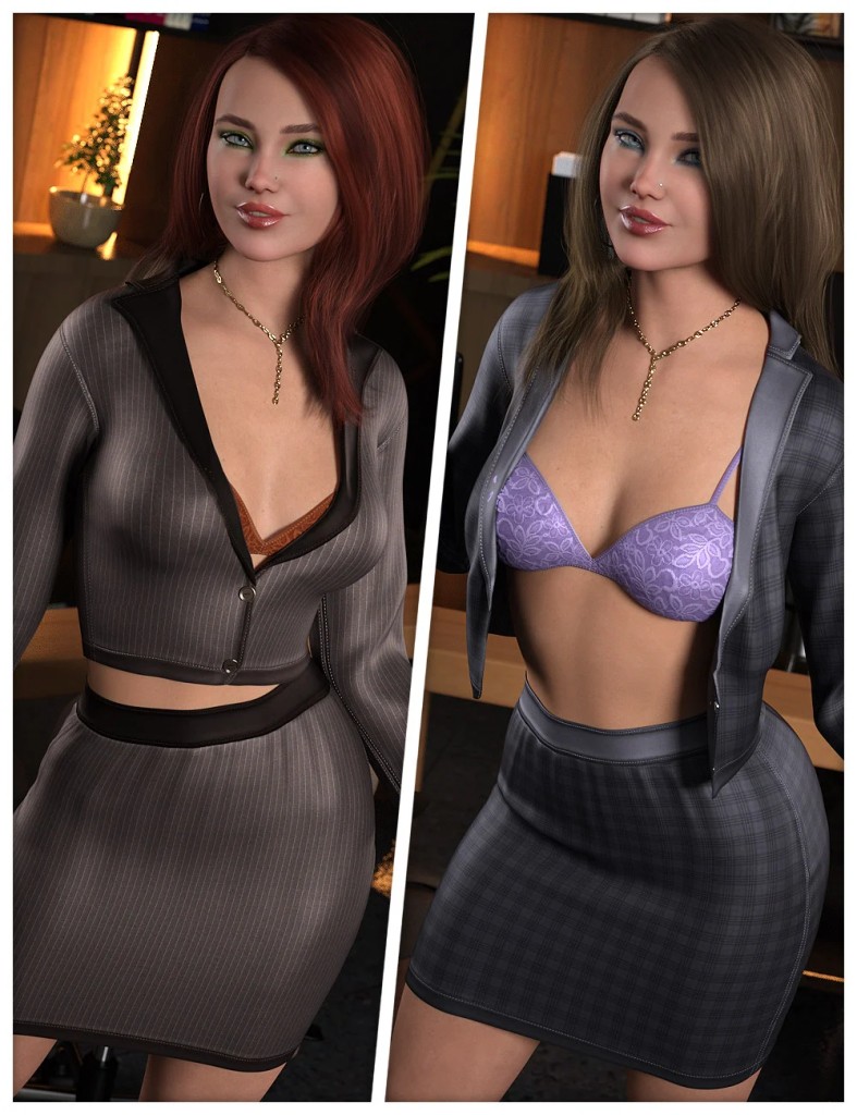 Corporate Textures for dForce Crop Blazer Outfit