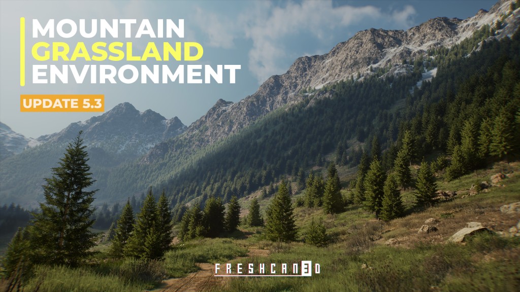 [UE5.5] Mountain Grassland Landscape Environment