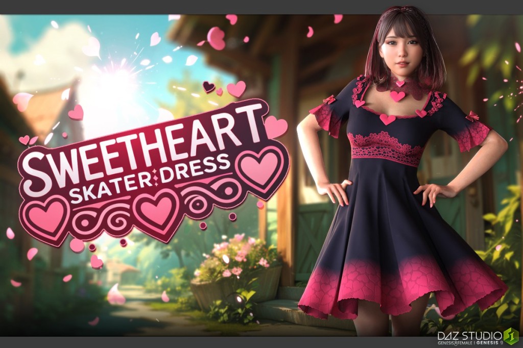 dForce Sweetheart Skater Dress G8F
