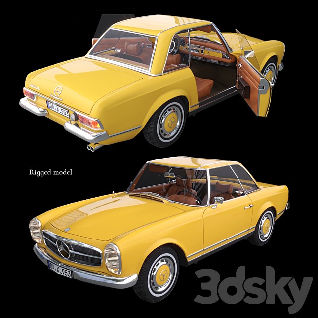 Mercedes Benz 280 Sl Pagoda Hardtop Rigged