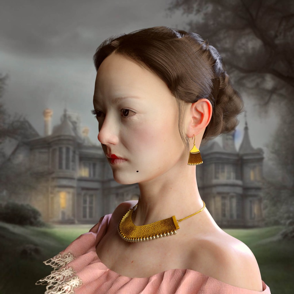 Updo Hair for Genesis 8 Female