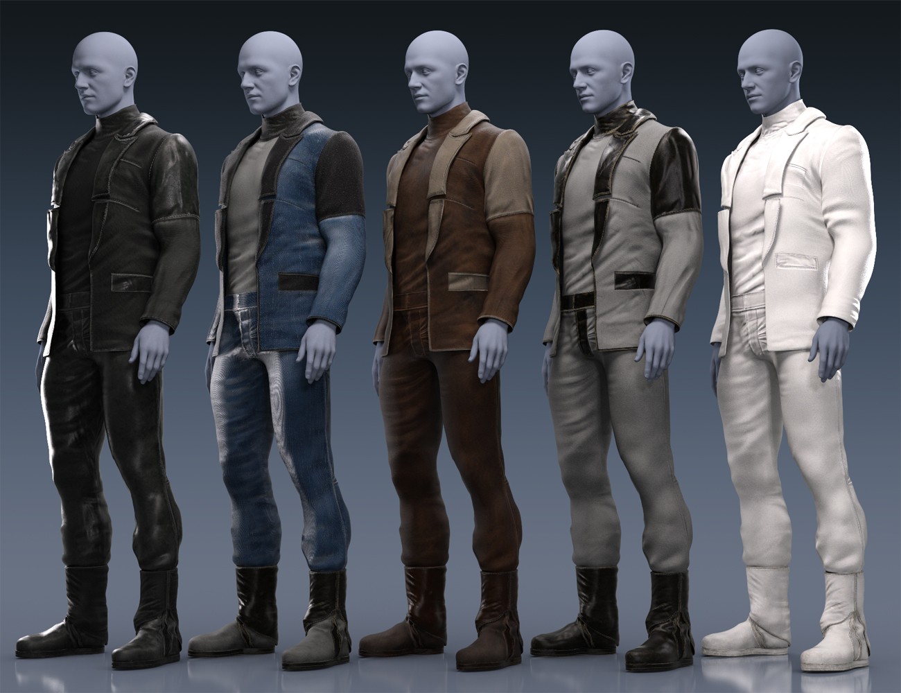 dForce Dystopian Captain Outfit for Genesis 9
