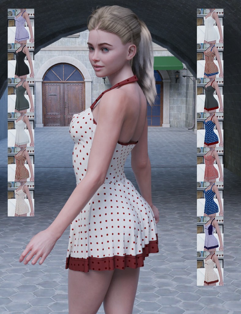 MGAB Cute Dress for Genesis 8 Female and Genesis 9
