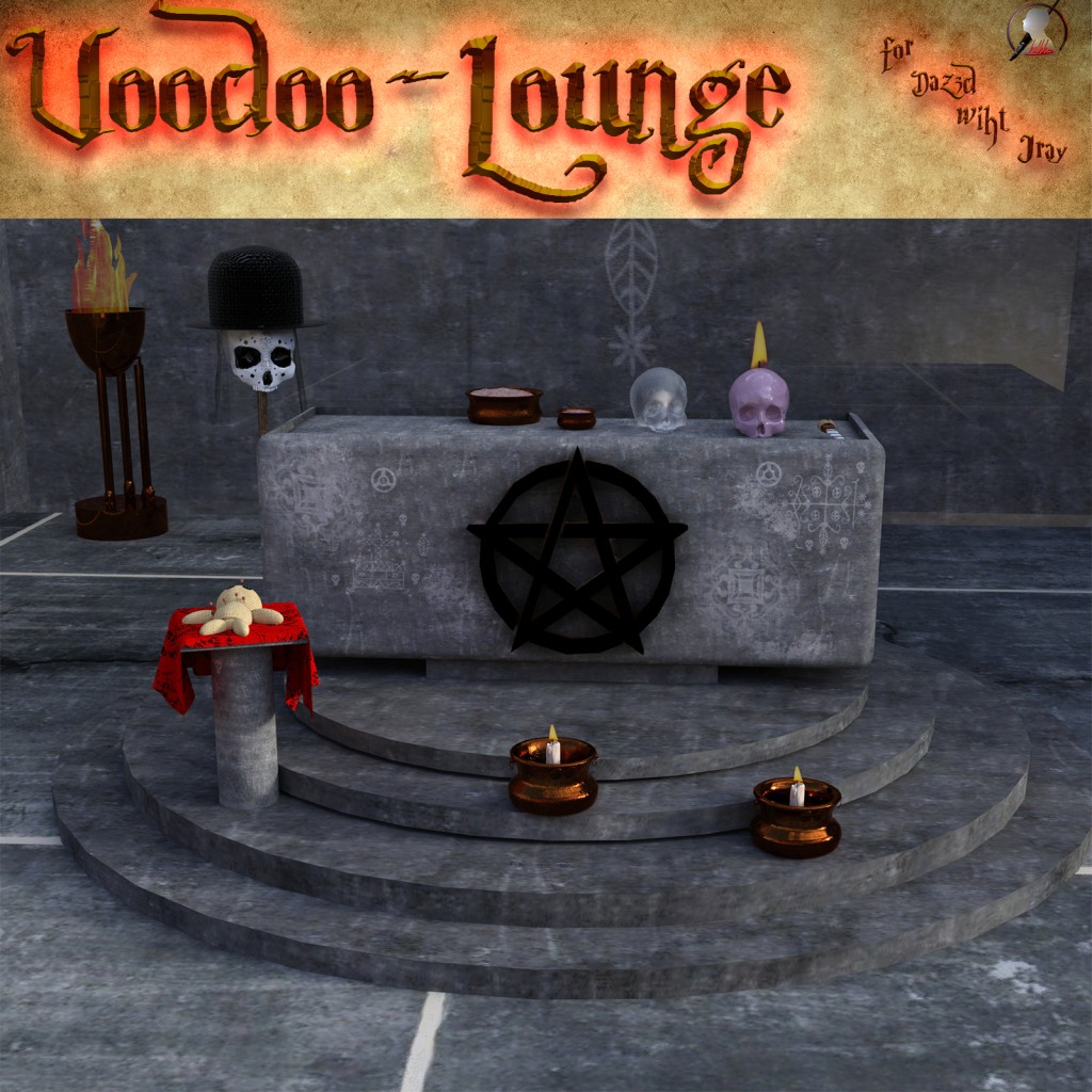Voodoo Lounge scene for DAZ Studio Iray
