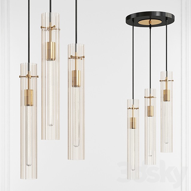 Flambeau Black Antique Brass 3 Light Chandelier by Maxim Lighting