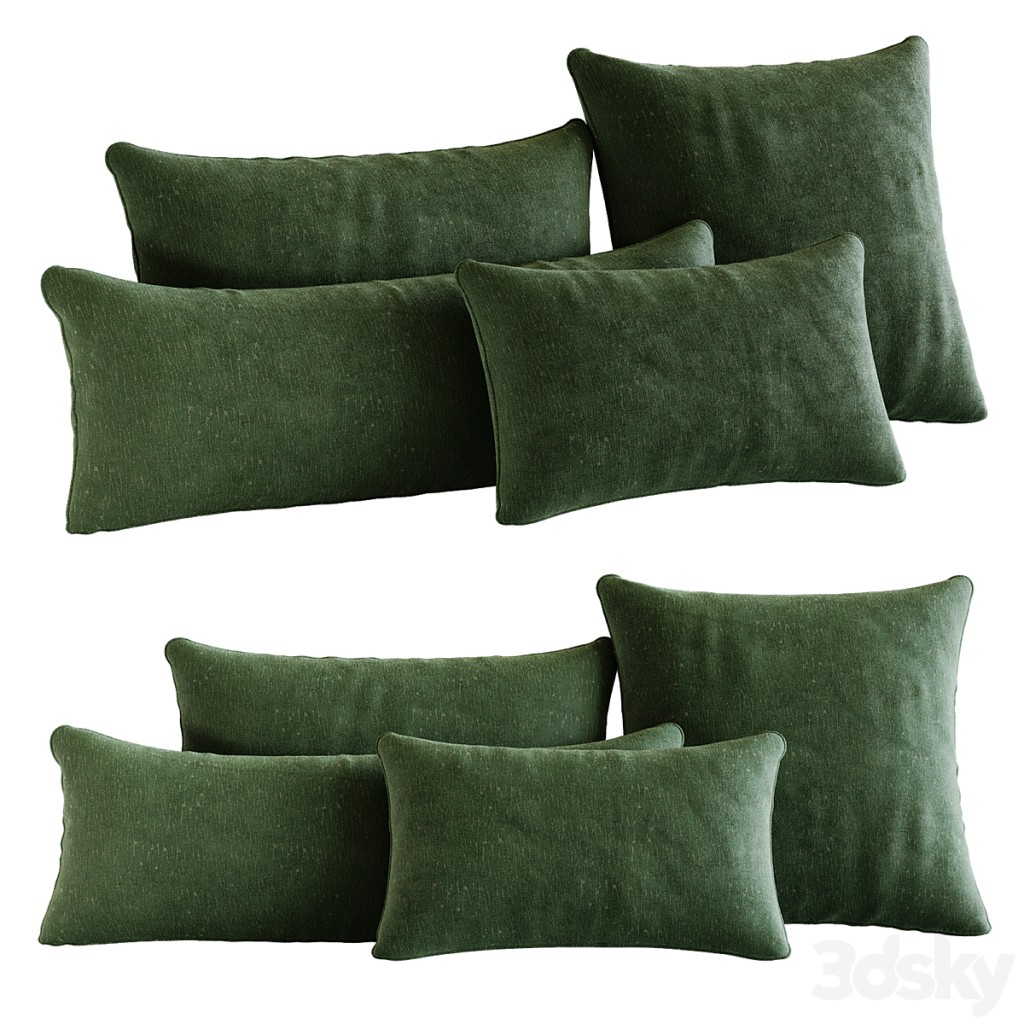 Woven Cushion Trunk Green