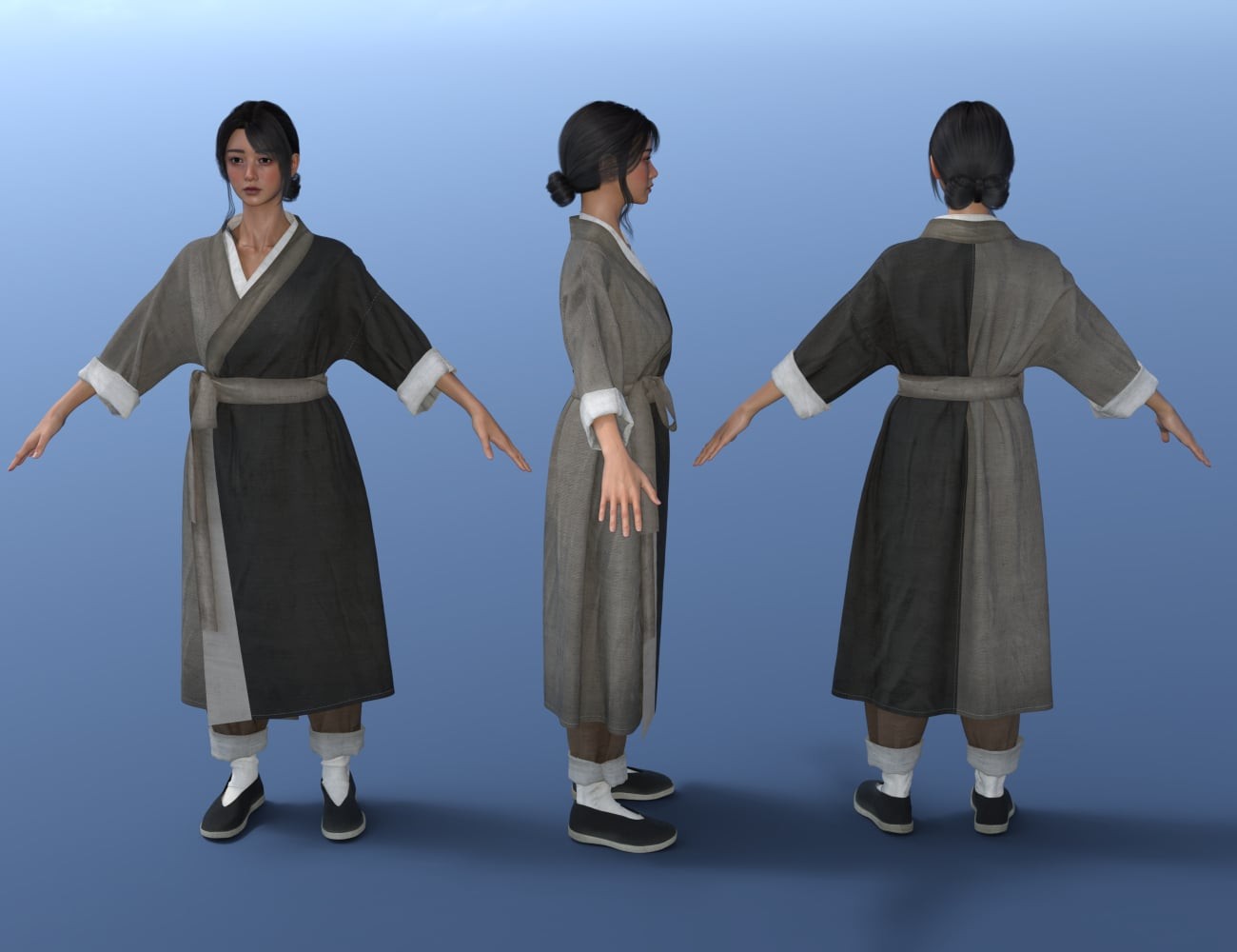 dForce Chinese Villager Outfit for Genesis 9