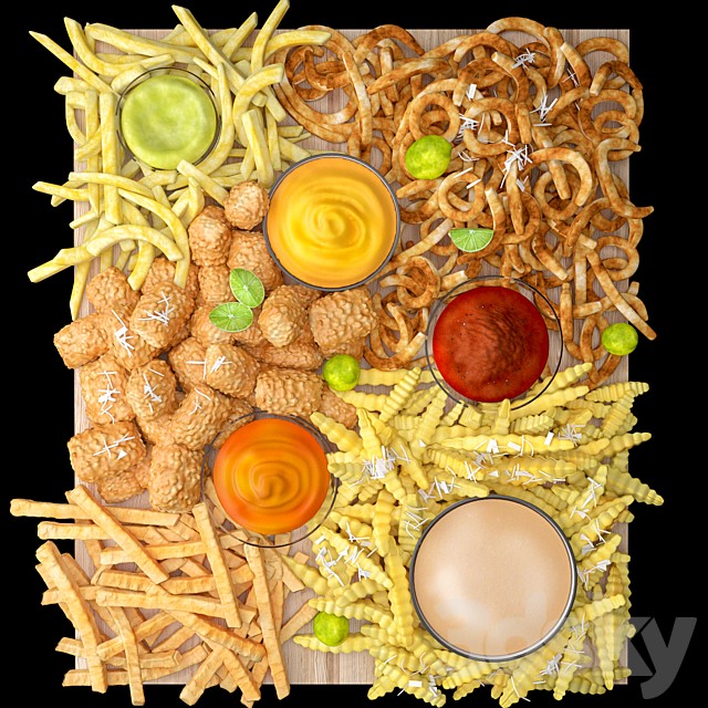 Fastfood Fries / Snack Set 3