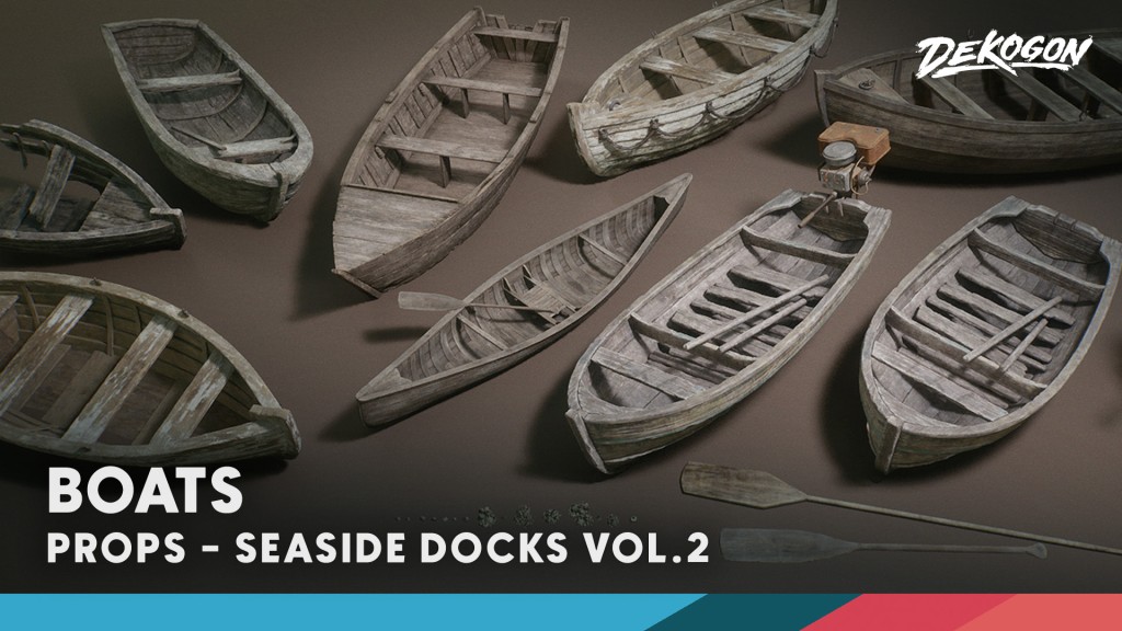 [UE5.0] Seaside Docks VOL 2 Boats Nanite Low Poly