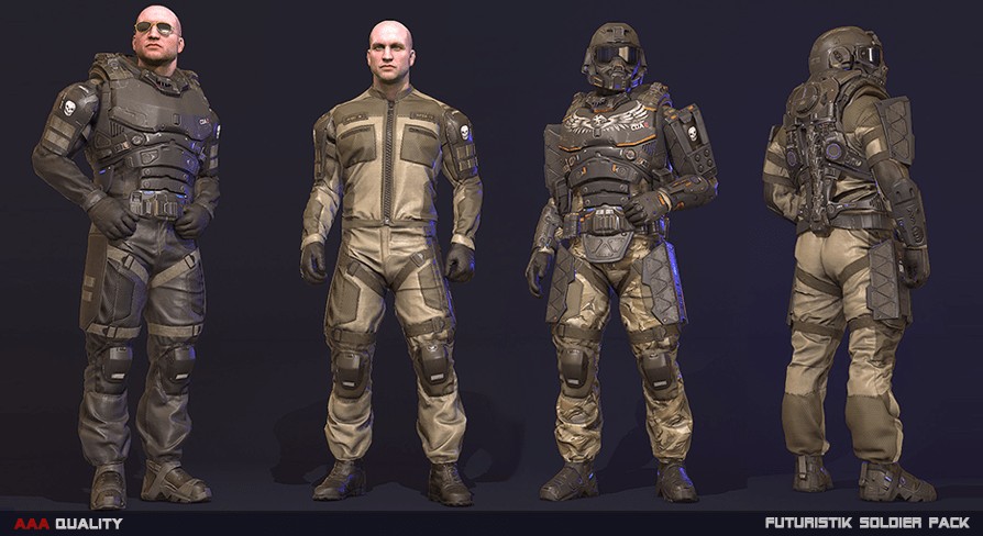 Futuristic Soldier UE4.16