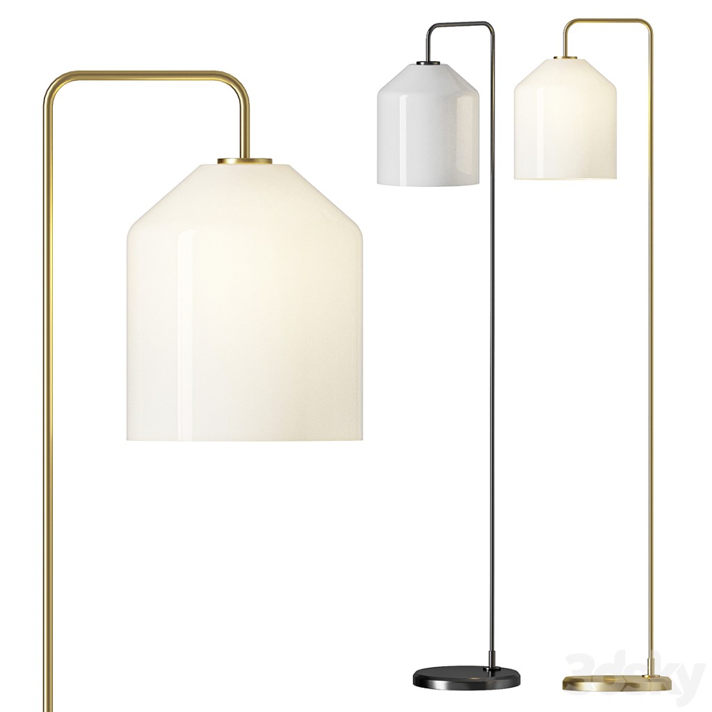 Pottery Barn City Glass Floor Lamp