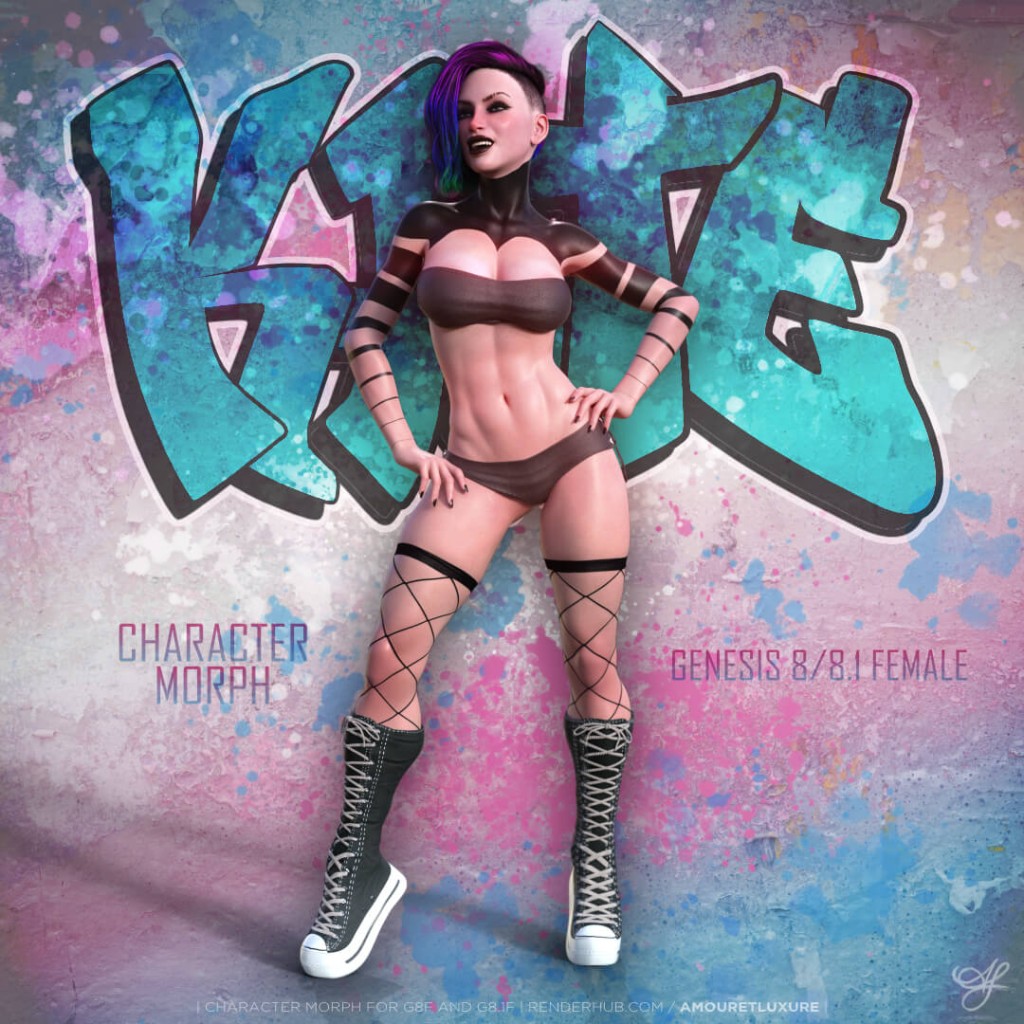Kate Character Morph for Genesis 8/8.1 Female