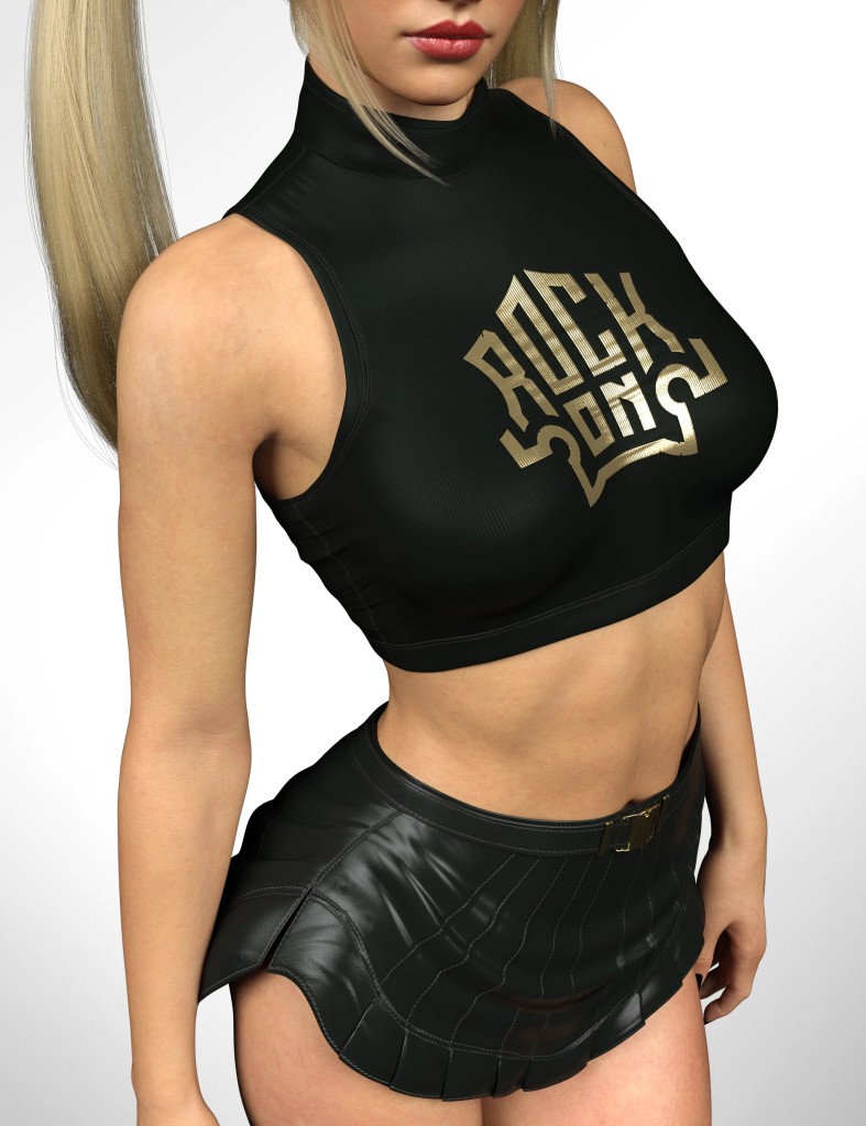 X-Fashion Revel Flare Outfit for Genesis 9 and 8 Female