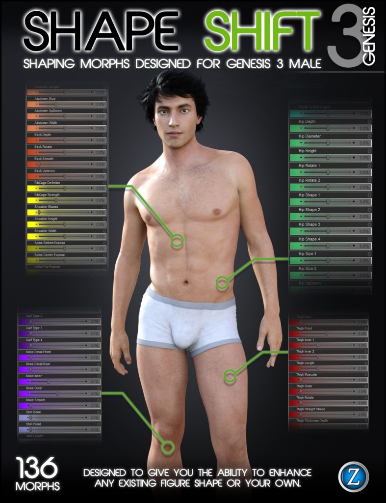 Shape Shift for Genesis 3 Male(s)