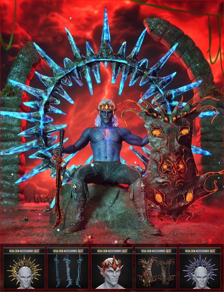 NDFP Vega Demon Accessories for Genesis 9