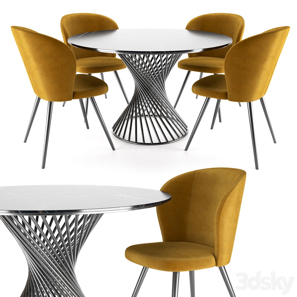 Odri chair and Tornado table