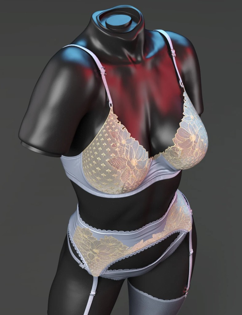 X-Fashion Fame Lingerie Set for Genesis 9