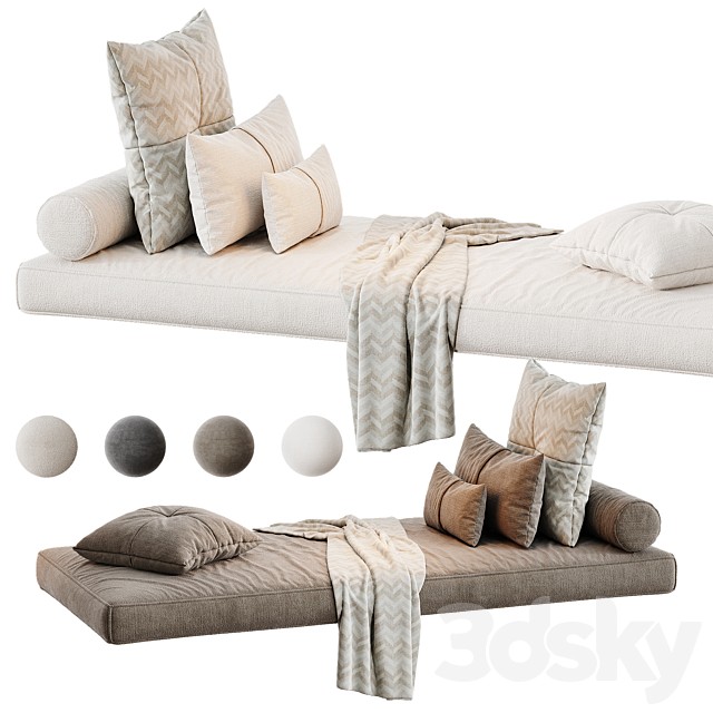 Window seat and cushions 3