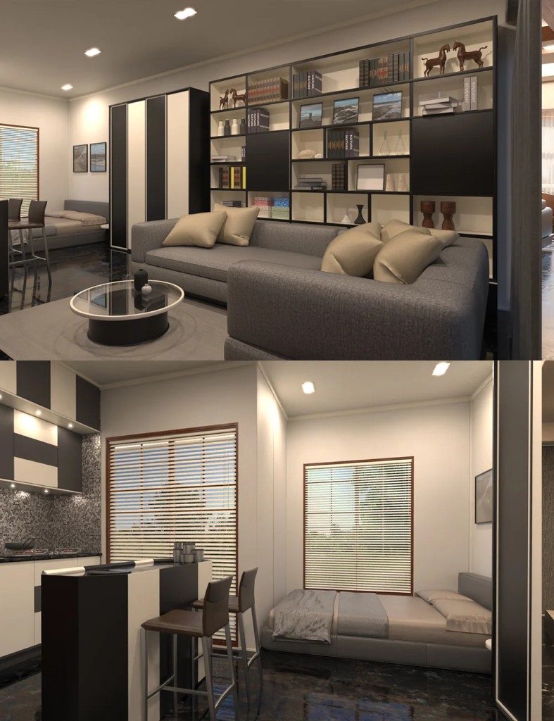 Modern Compact Living Suite
